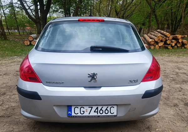 Peugeot 308 cena 9500 przebieg: 163158, rok produkcji 2007 z Grudziądz małe 379